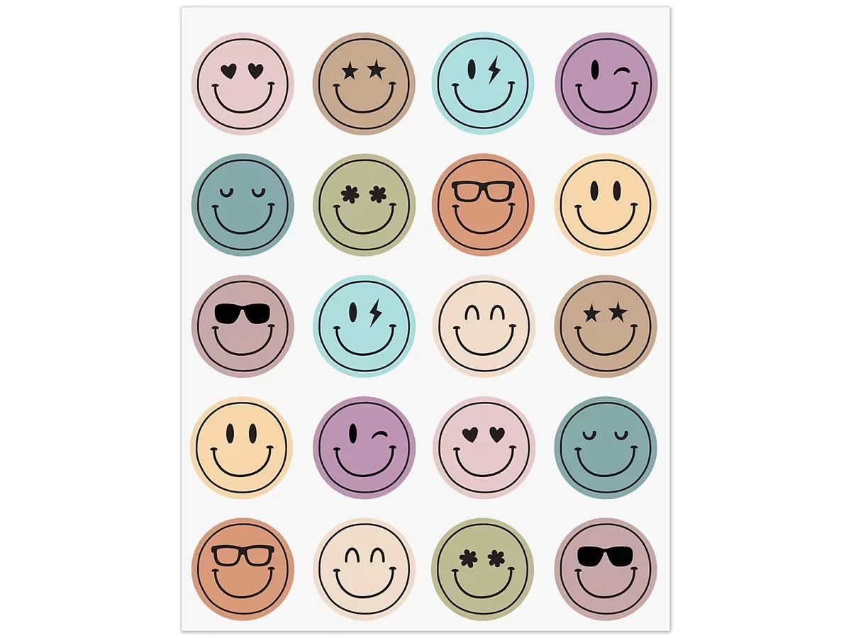 Calming Colors Smiley Stickers - US 4538