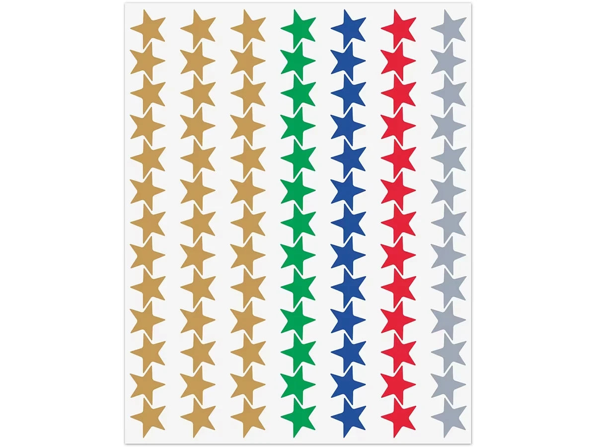 Foil Star Mini Stickers - Value Pack - US 7764