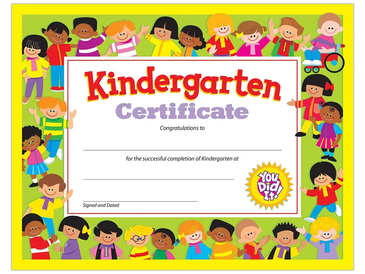 Kindergarten Graduation Certificates - US 5959