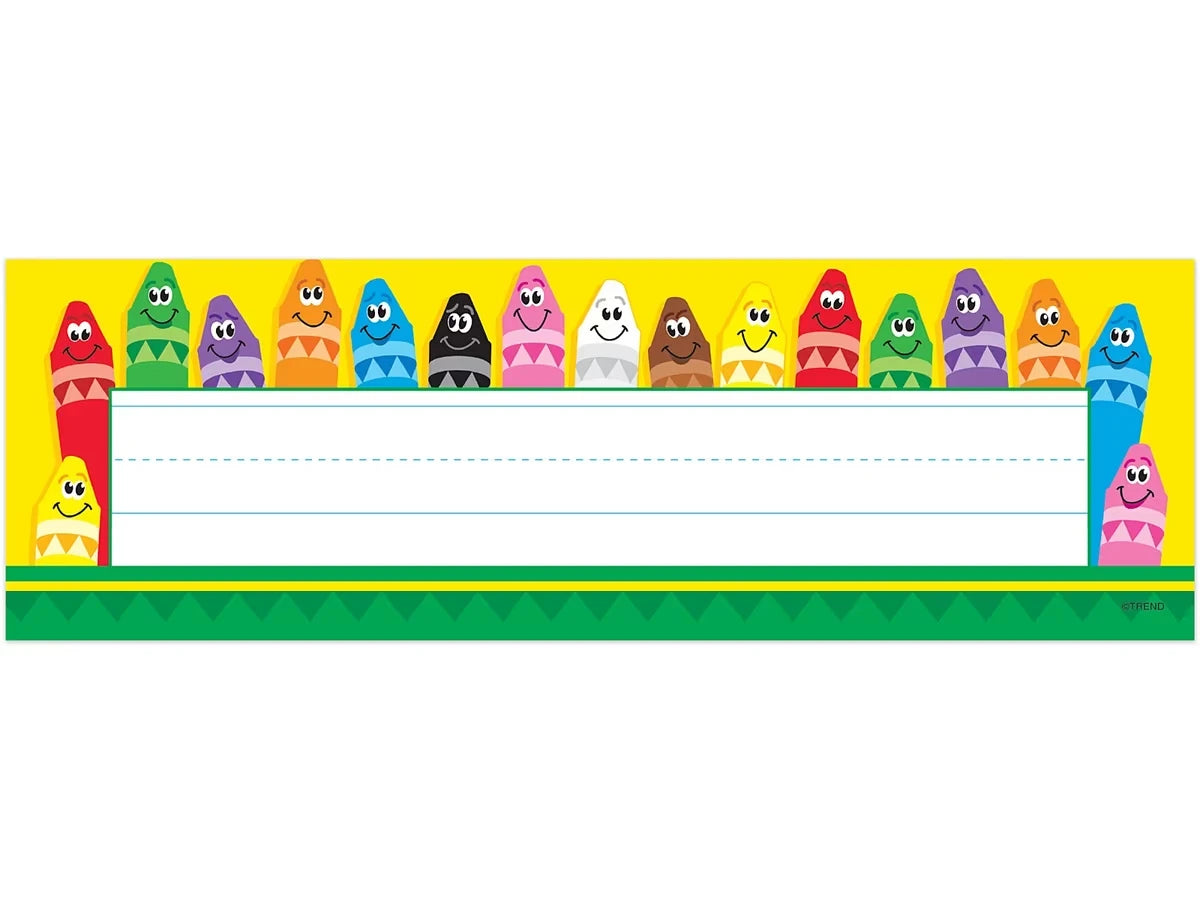 Happy Crayon Nameplates - US 5098