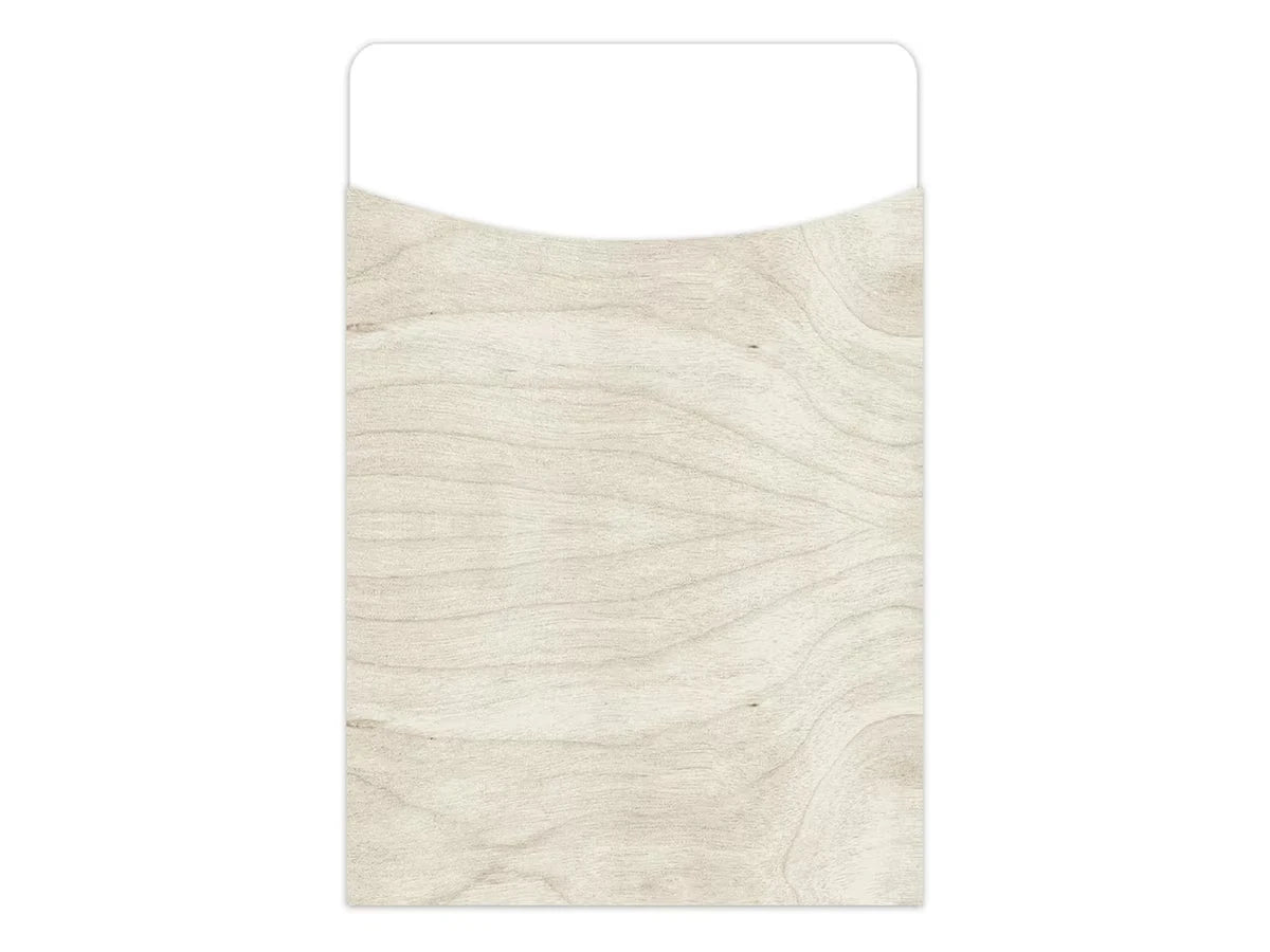 Natural Wood Library Pockets - US 4985