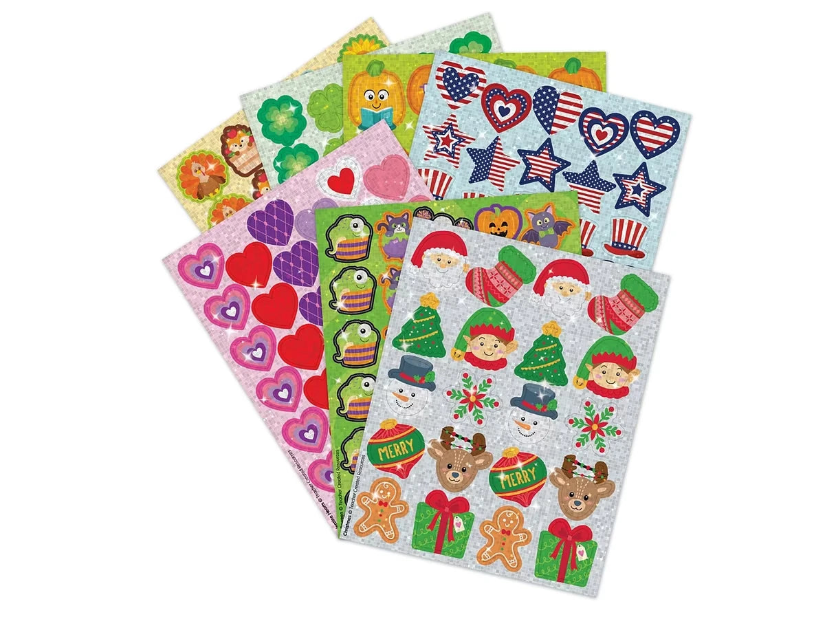 Holiday Celebration Stickers - Variety Pack - US 8258