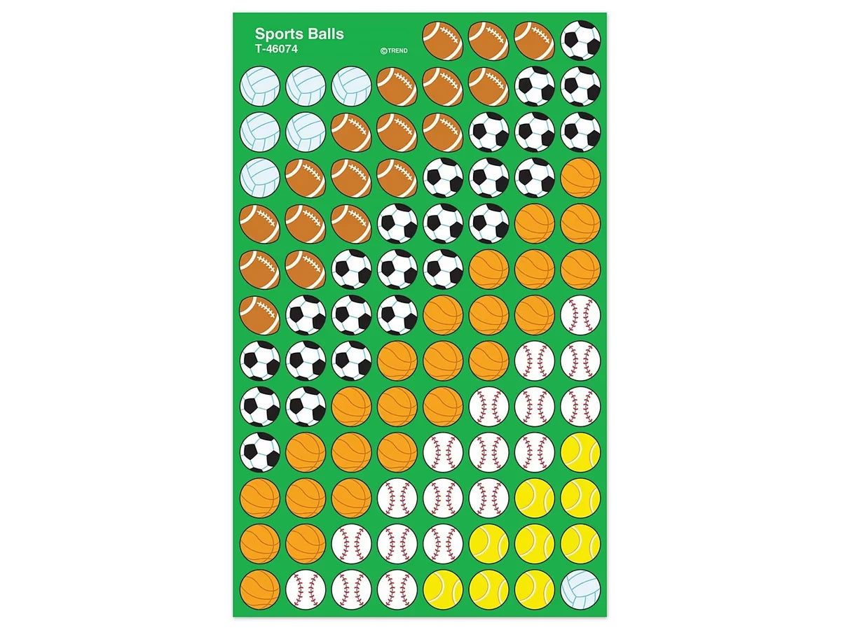 Sports Ball Mini Stickers - US 9459