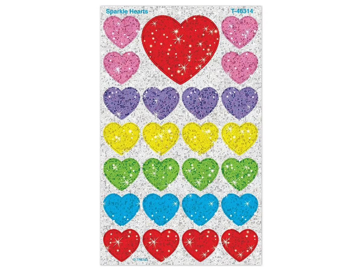 Sparkling Heart Stickers - US 8517