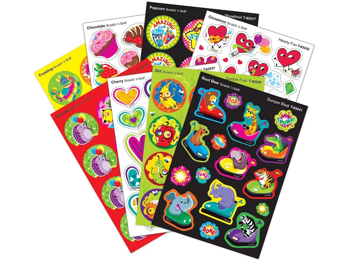 Kid Zone Scented Stickers - Variety Pack - US 8017
