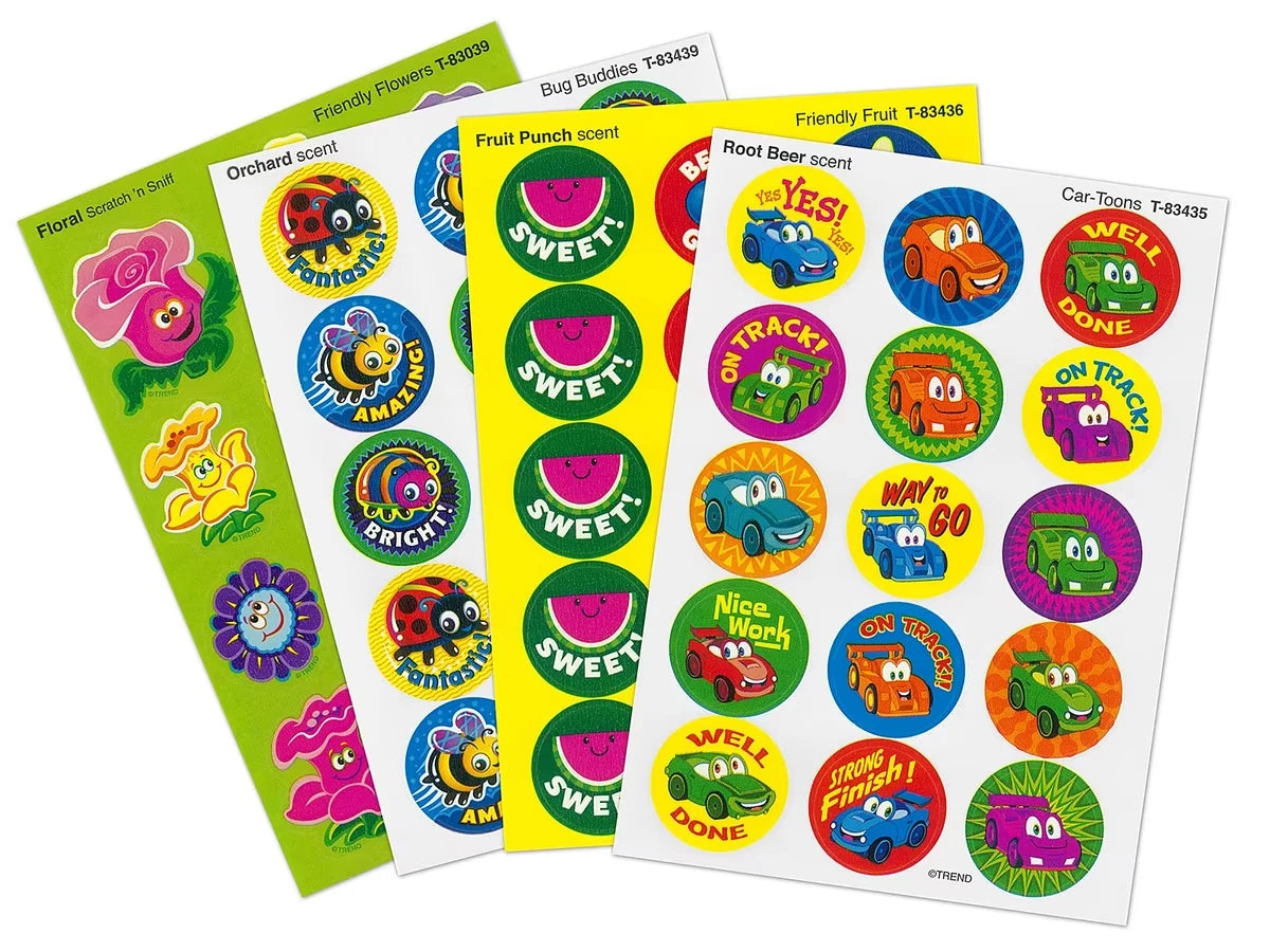 Fun Friends Scented Motivational Stickers - Variety Pack - US 8860