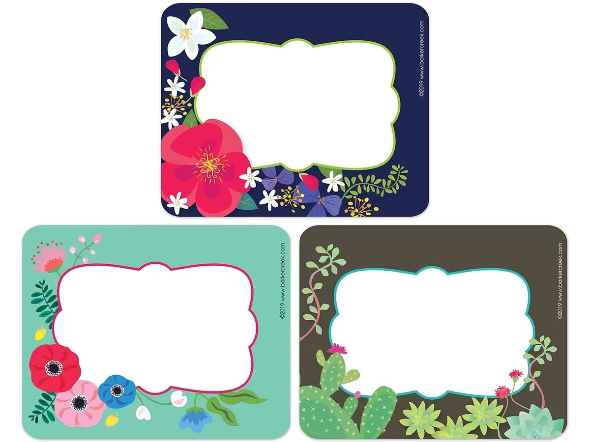Petals & Prickles Name Tags - Variety Pack - US 8251