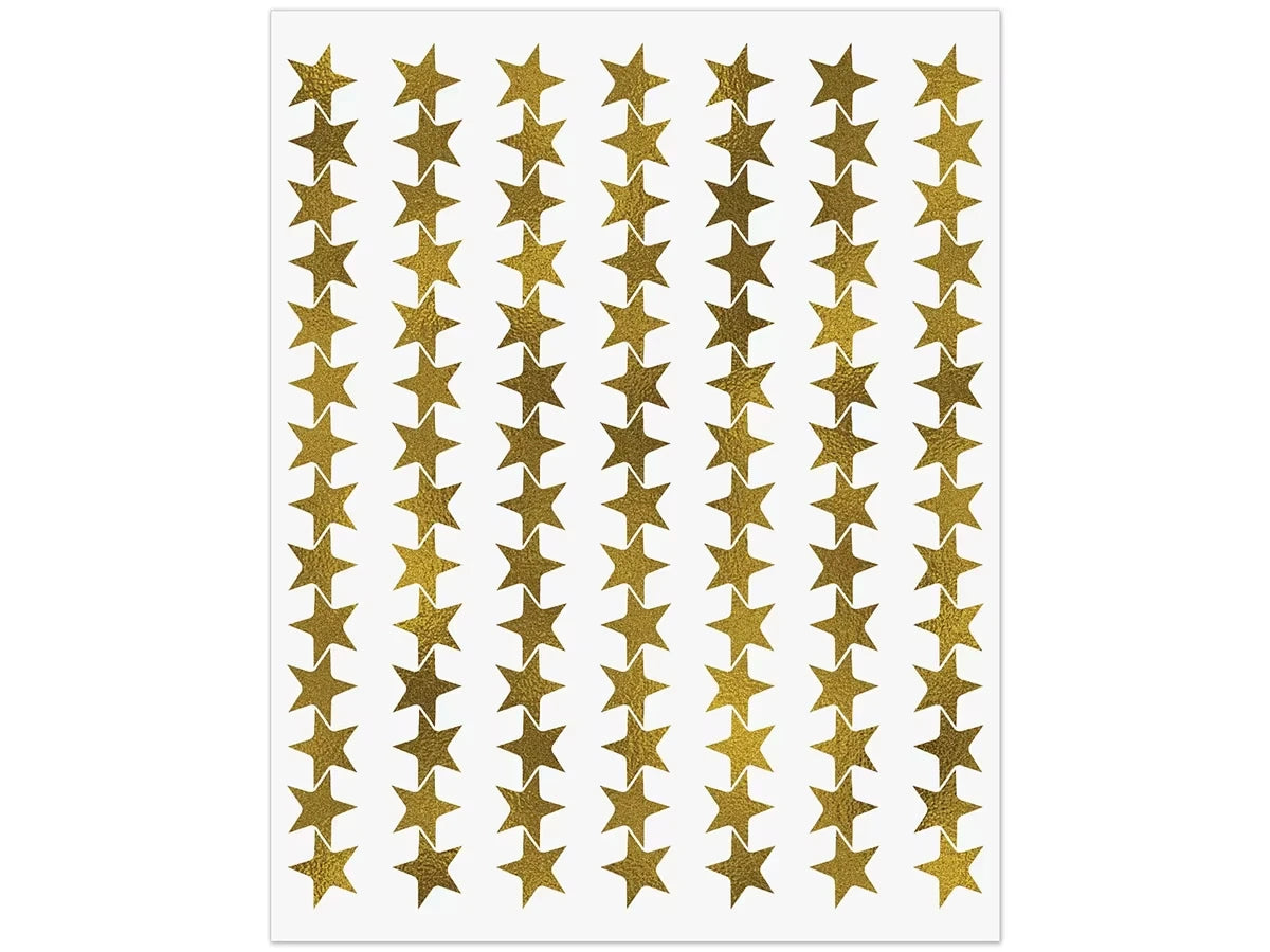 Gold Star Mini Stickers - US 8275