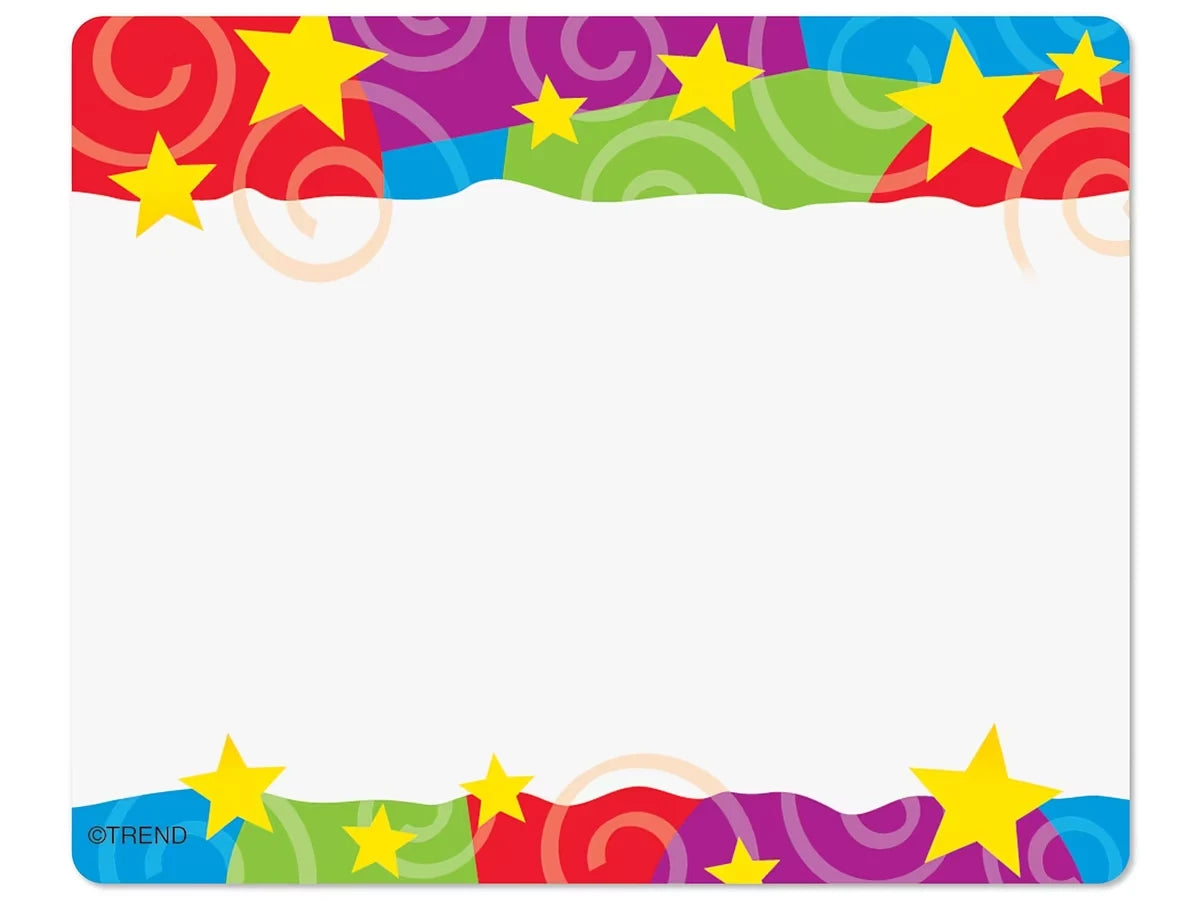 Stars ’n’ Swirls Name Tags - US 2642
