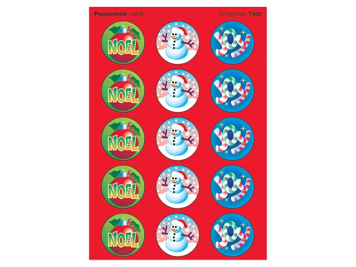 Christmas Peppermint-Scented Stickers - US 4214