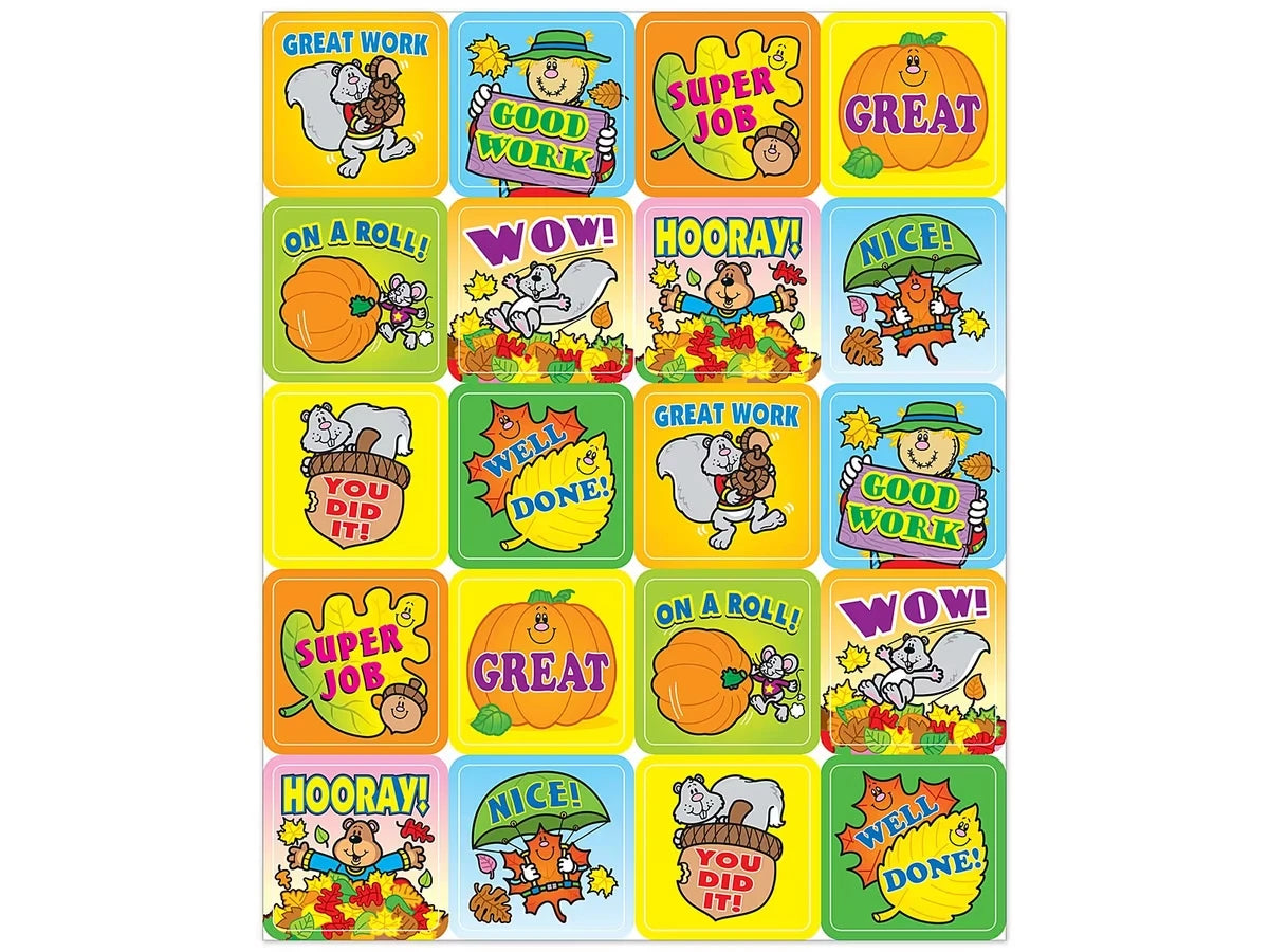 Fall Fun Motivational Stickers - US 9811