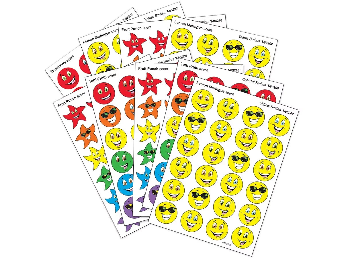 Smiley Face Scented Stickers - Variety Pack - US 3173