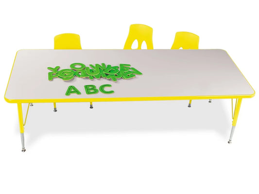 Rainbow Adjustable Rectangular Tables - US 8552
