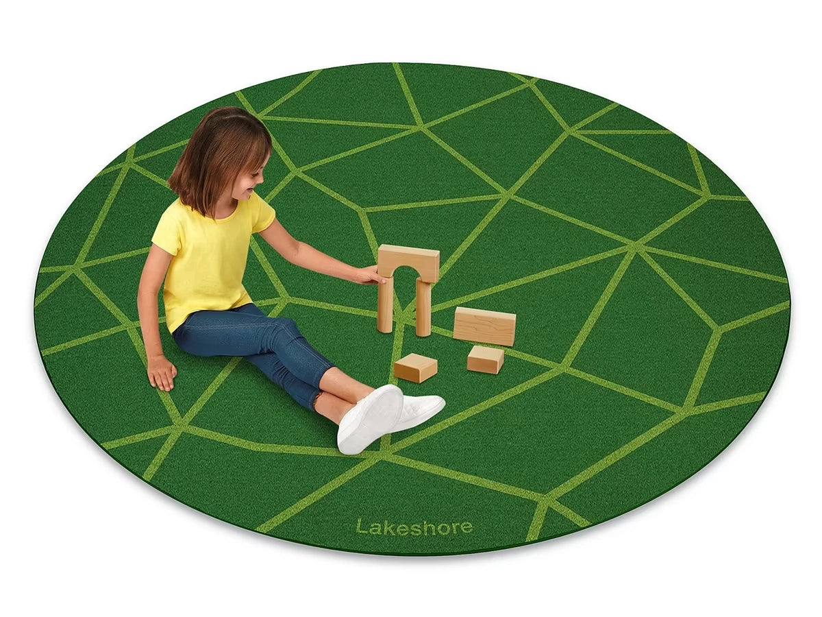 Just Like Home® Natural Mosaic Round Carpet - US 9747