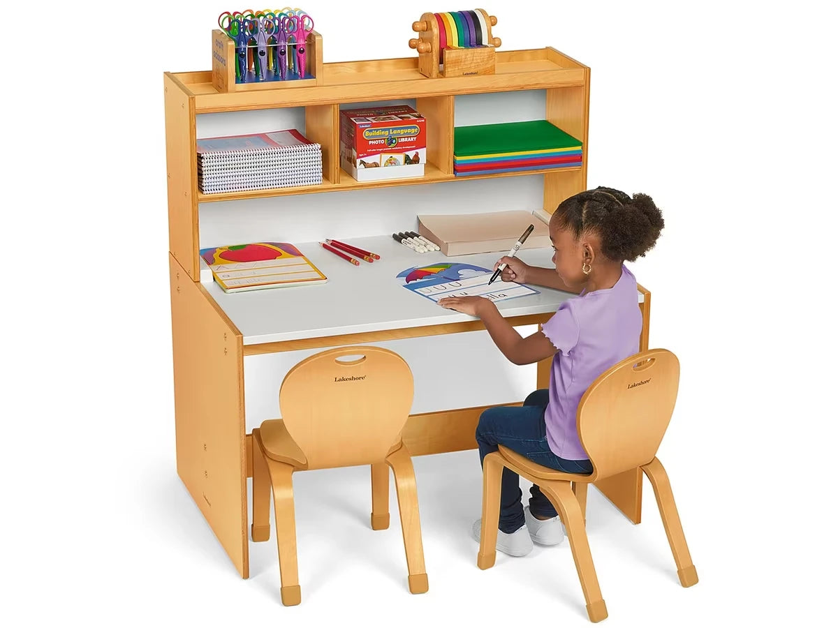 Classic Birch Space-Saver Writing Center - US 4791