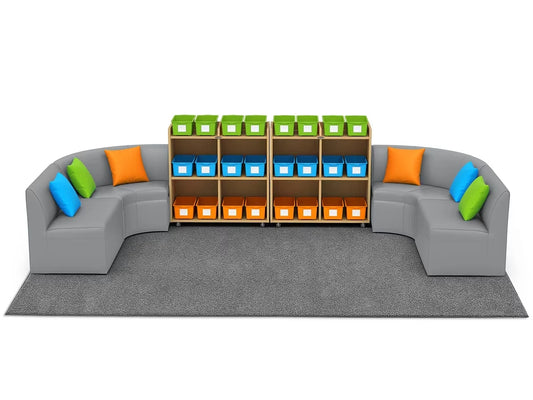 Flex-Space Comfy Couch Reading & Research Zone - US 1841