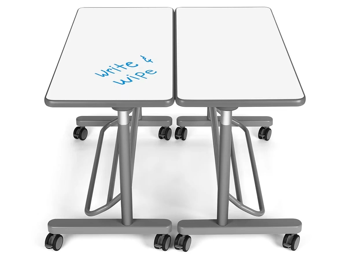 Flex-Space Write & Wipe Mobile Standing Desk for Two - US 4146