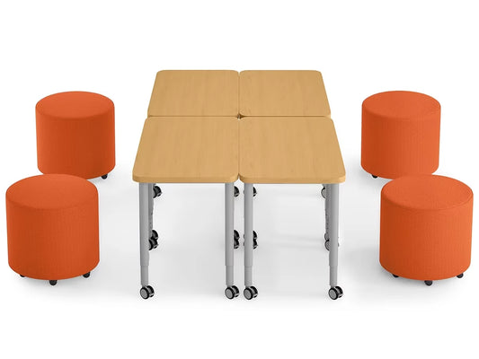 Modern Edge Mobile Lounge Seat & Desk Zone - US 1054