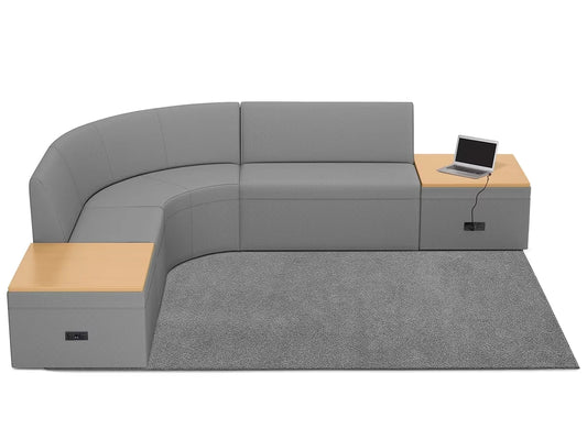 Modern Edge Couch & Powered Table Zone - US 6826