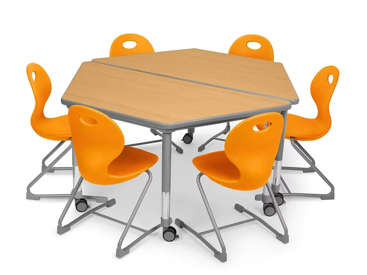 Flex-Space Ergo Chair & Trapezoid Table Zone - US 2738