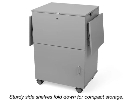 Flex-Space Store-It-All Mobile Locking Media Tower - Gray - US 2812