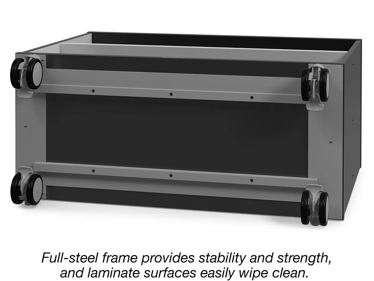 Modern Edge Mobile 2-Shelf All-Purpose Storage Unit - US 1075
