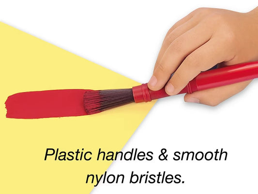 Nylon-Bristle Paintbrushes - Set of 10 - US 2819