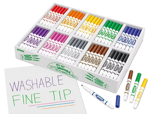 Best-Buy Washable Fine-Tip Markers - Class Pack - US 3768