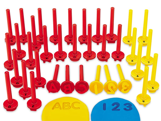 Uppercase Alphabet & Number Dough Stampers - US 5386