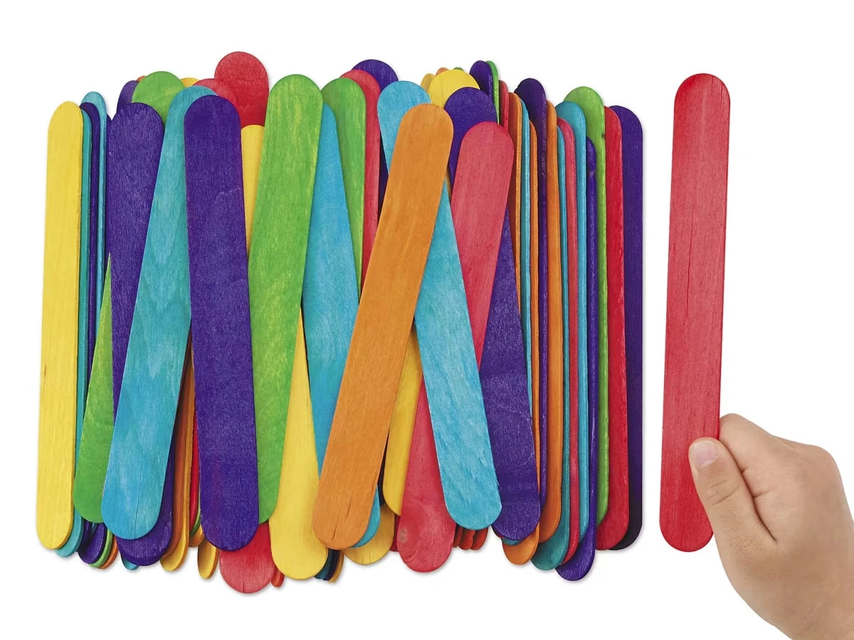Jumbo Colored Craft Sticks - US 7062