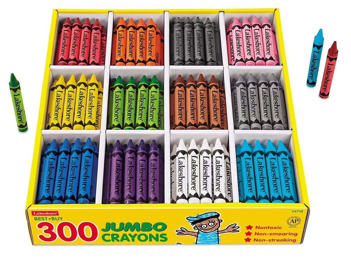 Best-Buy Jumbo Crayons - 12-Color Box - US 6075