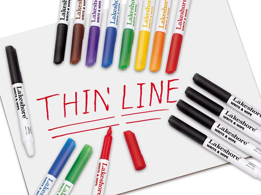 Write & Wipe Thin-Line Markers - US 2114