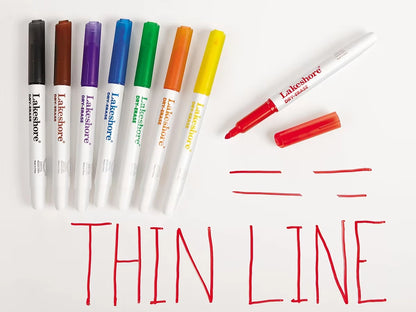 Write & Wipe Thin-Line Markers - US 2114