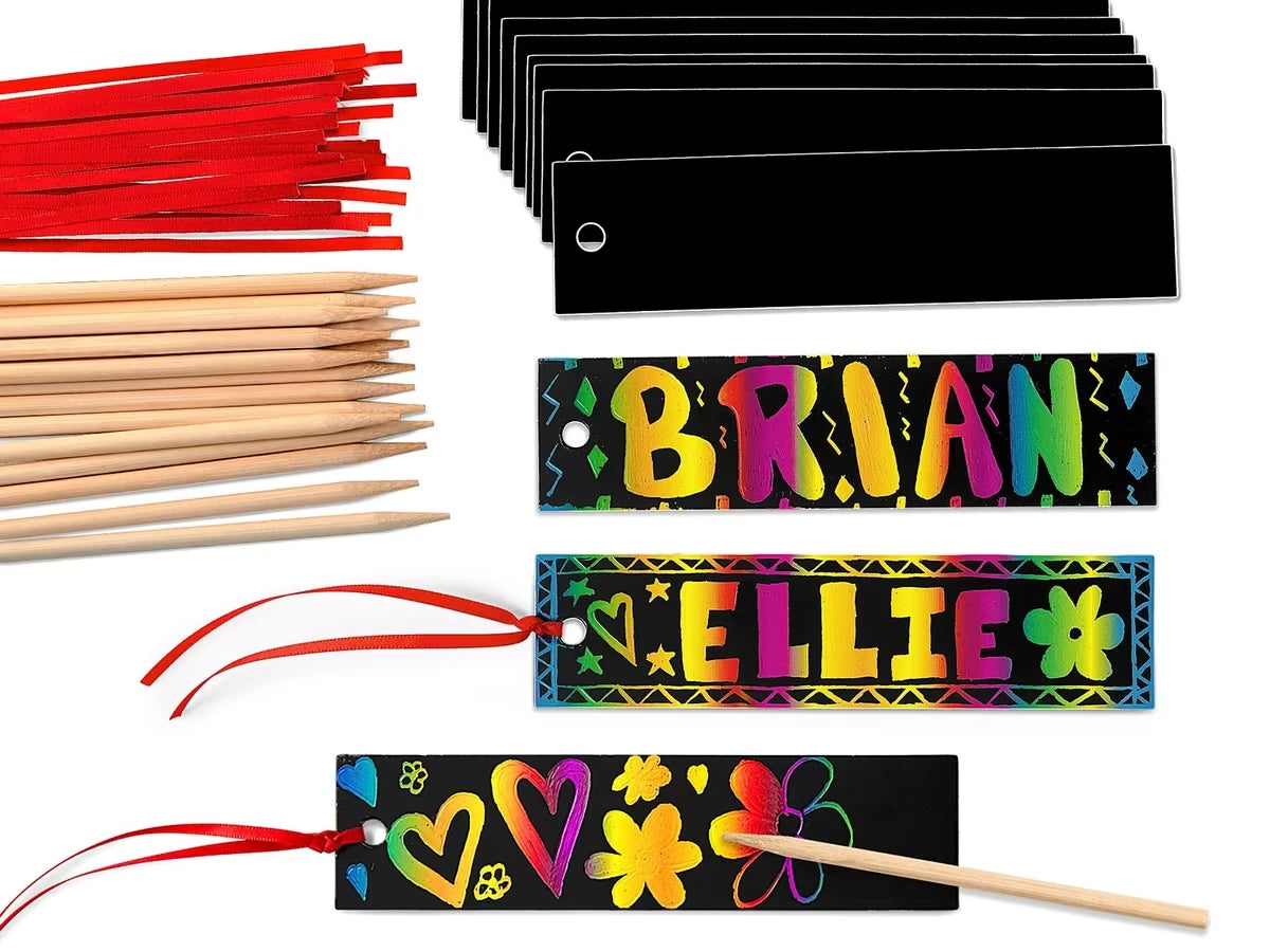 Rainbow Scratch Bookmarks - US 5069