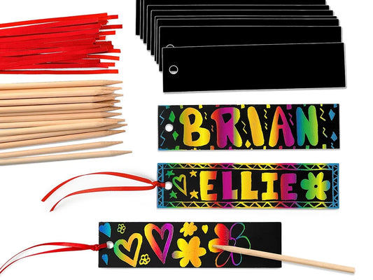 Rainbow Scratch Bookmarks - US 5069