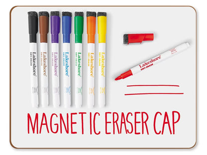 Magnetic Write & Wipe Markers with Eraser Caps - US 4607