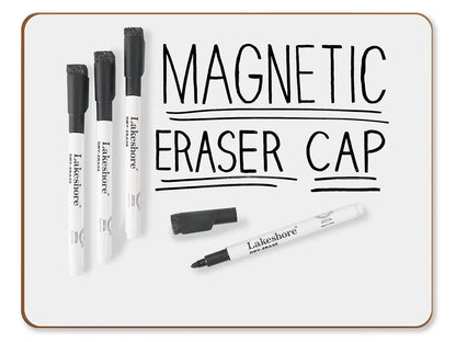 Magnetic Write & Wipe Markers with Eraser Caps - US 4607