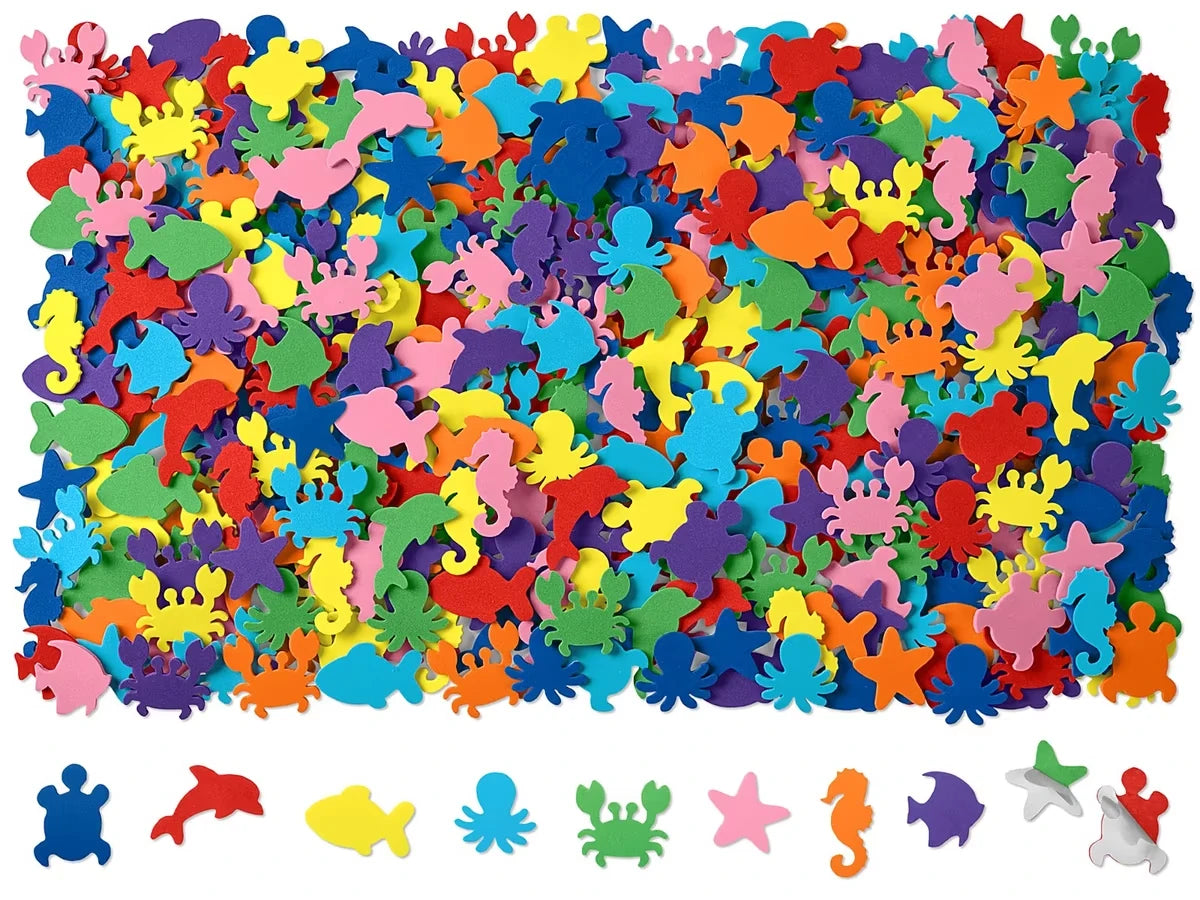 Peel & Stick Foam Sea Animals - US 6586