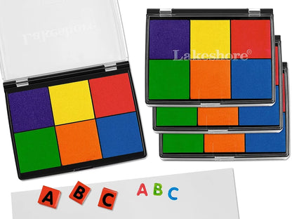 Washable 6-Color Color Stamp Pad - US 9099