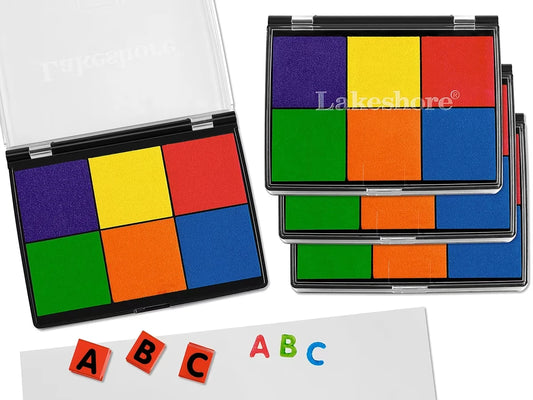 Washable 6-Color Color Stamp Pad - US 9099