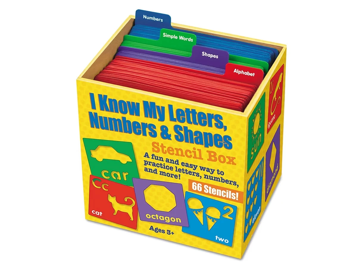 Letters, Numbers & Shapes Giant Stencil Box - US 9055