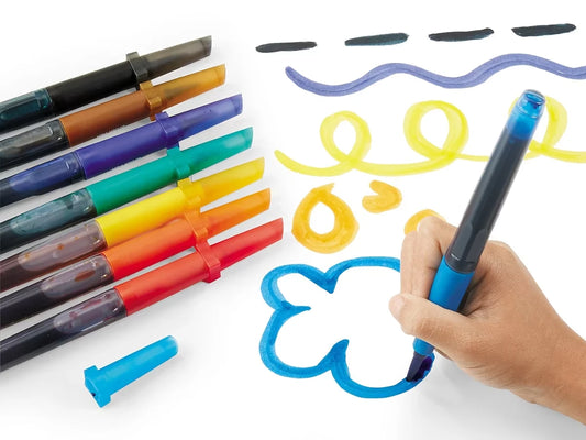 Washable Watercolor Brush Pens - Set of 8 - US 3667