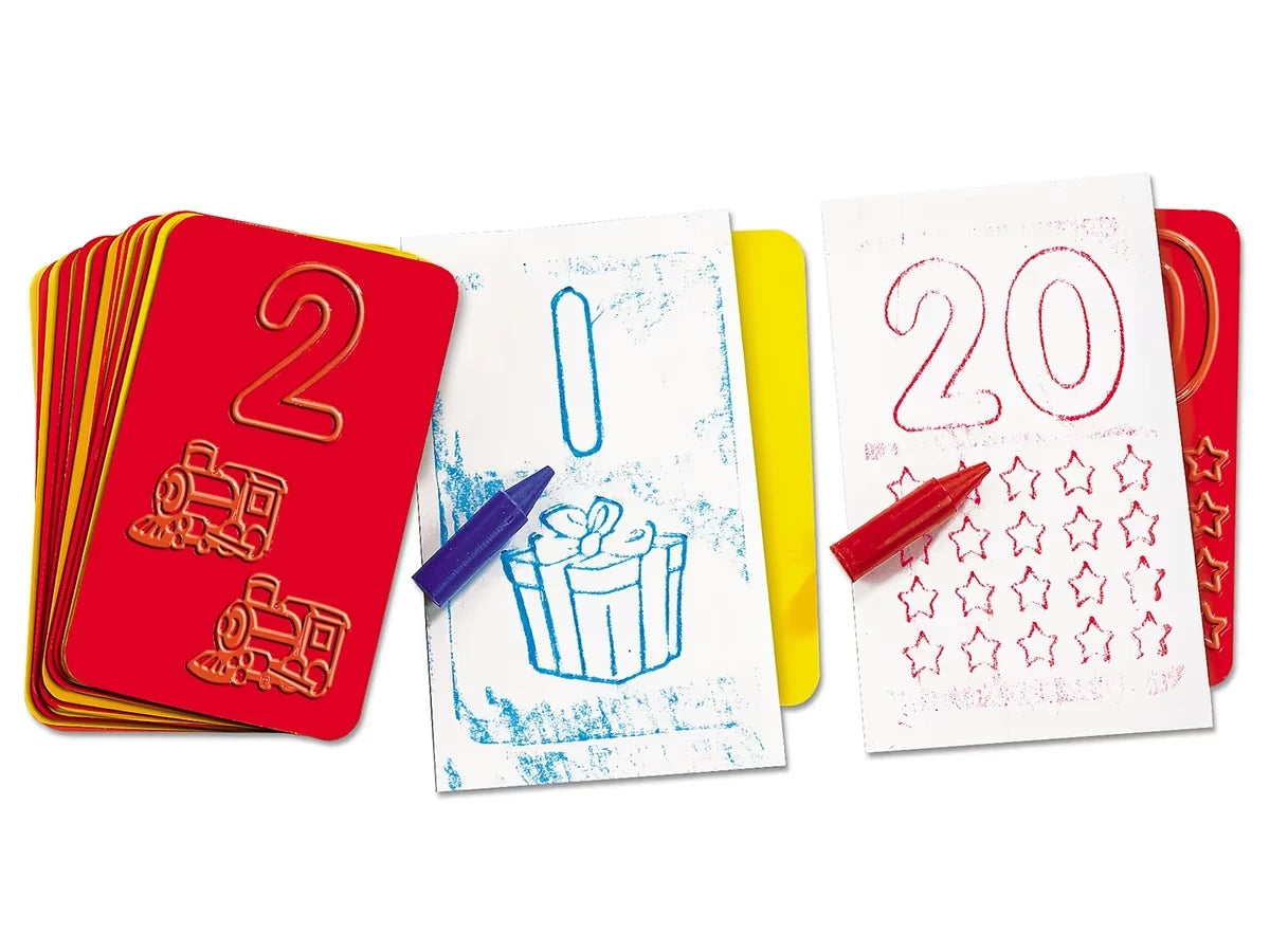 Number & Counting Beginning Skills Rubbing Plates - US 7068
