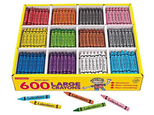 Best-Buy Large Crayons - 12-Color Box - US 8811