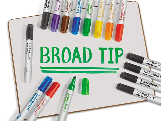 Write & Wipe Broad-Tip Markers - US 4864