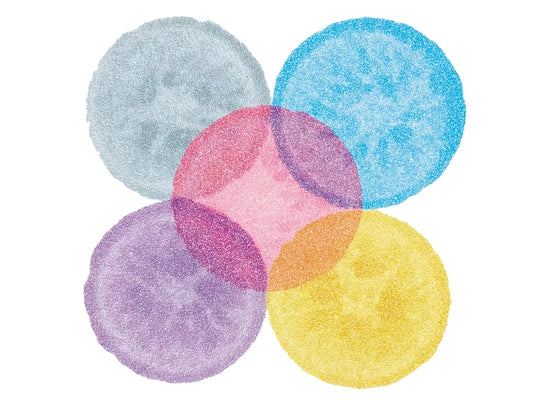 Shimmering Dot Art Painters - Set of 5 - US 7456