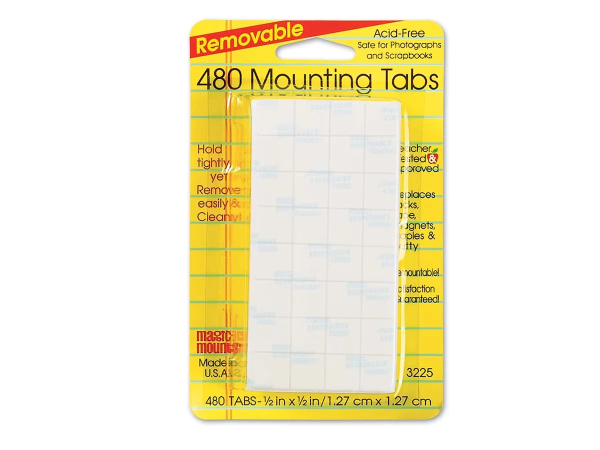 Removable Mounting Tabs - Set of 480 - US 7587