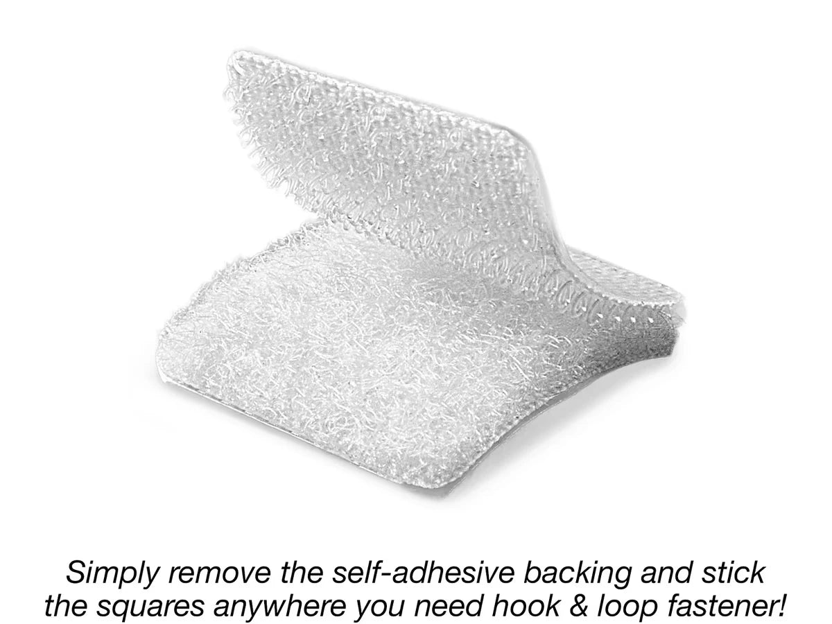 Self-Adhesive Hook & Loop Squares - Each Pack - US 6173