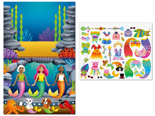 Fashion Friends Dress-Up Reusable Sticker Pad - US 8410