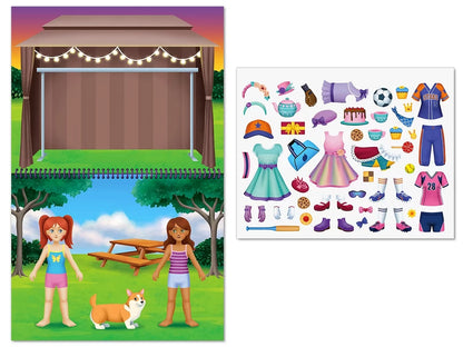 Fashion Friends Dress-Up Reusable Sticker Pad - US 8410